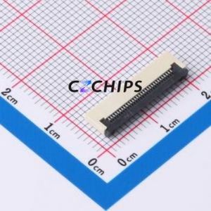 FPC-0.5FX-30PWCR-H20 FFC/FPC Connector SMD,P=0.5mm,Horizontal Mount Connector Flip Cover Type Bottom Contact 30P 0.5mm - Product Image 1