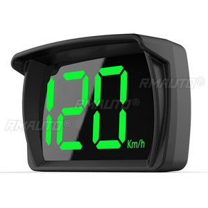 จอแสดงผลบนกระจกหน้ารถ (HUD) แสดงความเร็วแบบดิจิตอล KMH MPH ตัวอักษรขนาดใหญ่ ไฟสีเขียว สำหรับรถยนต์ทุกประเภท - Product Image 6