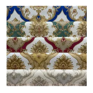 วอลล์เปเปอร์ขนาดใหญ่1.06M Damask PVC วอลเปเปอร์คุณภาพสูงสำหรับตกแต่งบ้าน