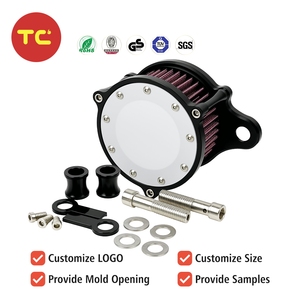 Filtre à Air de Moto avec Fixation Artisanat CNC Noir Chrome pour <span class=keywords><strong>Harley</strong></span> <span class=keywords><strong>Davidson</strong></span> Sportster XL883/1200x48 2004-2014 <span class=keywords><strong>Scooter</strong></span> - Product Image 2