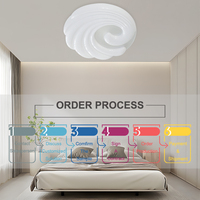 Petit plafonnier LED tricolore interchangeable 12w 24w à montage encastré personnalisé pour chambre à coucher escalier couloir