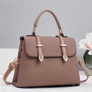 Bolso de Mano Pequeño de Lujo para Mujer, Diseño Cruzado, Patrón Lichee, Cuero PU con Cierre de Cremallera y Dos Correas, Forro de Poliéster - Product Image 3