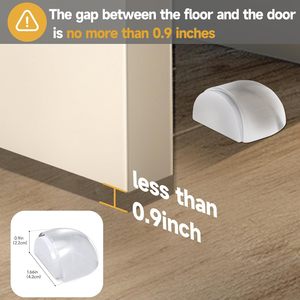 Hat Shape <strong>Door</strong> Stop Self-Adhesive <strong>Door</strong> Handle Collision Guard Acrylic Transparent Rubber Floor <strong>Door</strong> Stopper - Product Image 1