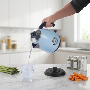 Hervidor de Acero Inoxidable Retro de 1.8L de Ebullición Rápida Personalizado de Fábrica Ousheng, con Indicador de Temperatura y Rotación de 360 Grados, Inalámbrico - Product Image 5