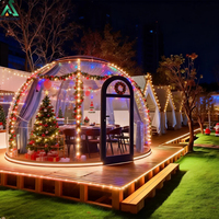 Casa Burbuja con Techo Transparente, Domo Geodésico, Tienda de Glamping, Cápsula para Observación de Estrellas, para Estancias Inolvidables, Escapadas Románticas y Eventos