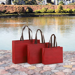 In Stock Reusable Non Woven Fabric Eco-friendly <b>Recyclable</b> <b>Tote</b> <b>Bags</b> with Custom Logo for Supermarket Use - Product Image 3