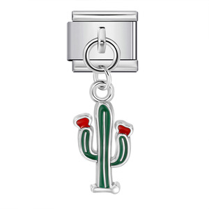 <b>Cute</b> Italian Modular Charms Stainless Steel DIY <b>Bracelet</b> Pendant Set Unisex Gift Jewelry - Product Image 3