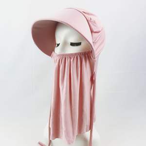 Sombrero para el Sol con Protección Facial, Color Azul Claro, Ala Ancha, Protección para el Cuello, Transpirable, para Ciclismo al Aire Libre, Protección Solar, Sombrero de Pescador para Adultos - Product Image 3