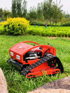 Recorte un césped suave en el patio de la granja Oruga y ruedas de ancho de corte de 20 pulgadas Cortacésped con control remoto opcional - Product Image 6