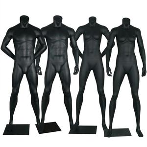 Maniquí Deportivo de Fibra de Vidrio, Modelo de Cuerpo Completo Masculino/Femenino, Color Negro, para Exhibición en Vitrinas, Estilo Europeo - Product Image 1