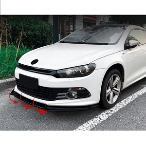 ลิ้นกันชนหน้าลายคาร์บอนไฟเบอร์พลาสติก ABS ราคาโรงงาน สำหรับรถยนต์ VW <span class=keywords><strong>Scirocco</strong></span> MK3 <span class=keywords><strong>R</strong></span>-<span class=keywords><strong>line</strong></span> GTS ปี 2008-2014 - Product Image 2
