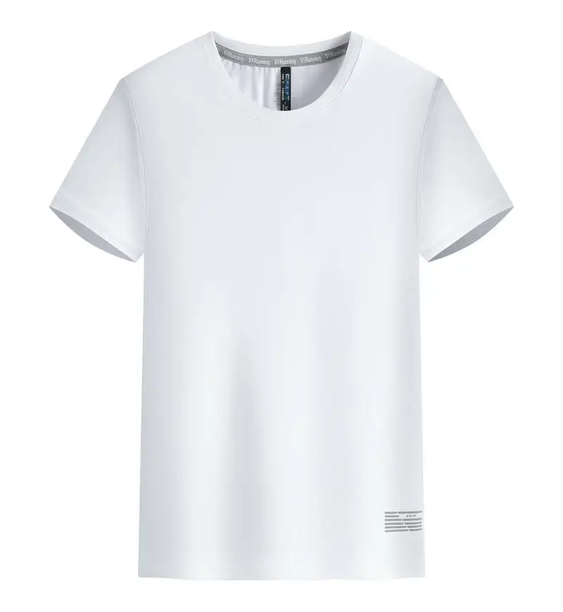 Camiseta 100% algodão OEM de alta qualidade para homens de marca personalizada em branco liso plus size