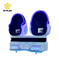 Simulateur VR Eplay 9D Cinema 2 places, chaise œuf, rotation à 360 degrés, équipement d'exercice pour parc d'attractions
