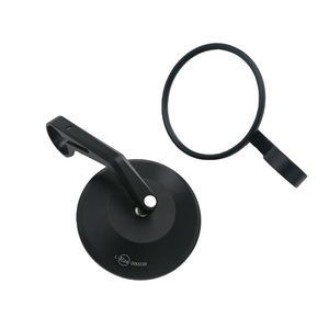 Rétroviseurs <span class=keywords><strong>de</strong></span> <span class=keywords><strong>guidon</strong></span> ronds en aluminium CNC certifiés E-MARK, rétroviseurs universels rétro pour moto et scooter, pièces automobiles - Product Image 1