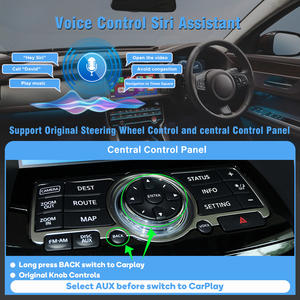 Interfaz Multimedia Inalámbrica Apple CarPlay para Infiniti QX70 2013-2016, Módulo Android Auto CarPlay, Reproductor de Radio, Navegación - Product Image 5