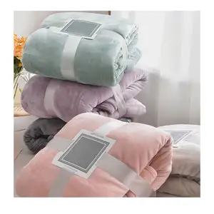 Супермягкое одеяло с именем на заказ, флисовое Радужное одеяло, сертифицированное Oeko-Tex, одинарное одеяло из бамбука и хлопка