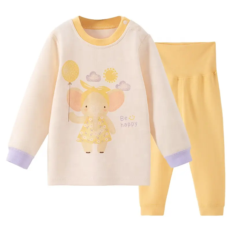 Certified Organic Cotton Baby Clothes Set High Quality Kid Sleepwear Customized Baby Sleepsuit Sets