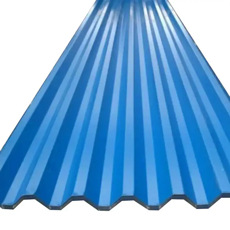 Cheap galvanized steel corrugated sheet rib type ppgi roof sheet price