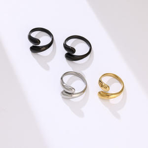 DAIHE nuevo anillo magnético biológico doble de acero inoxidable anillo de joyería saludable anillo de imán de oro rosa de moda de energía ajustable - Product Image 3