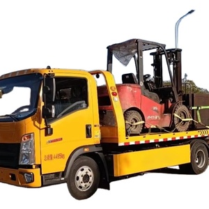 Camion diesel à plat de haute qualité de 3 à 5 tonnes, nouvel état avec dépanneuse roll-on roll-off fournie par un fournisseur réputé - Product Image 1