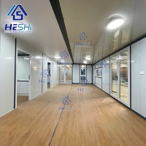 Maison préfabriquée pliable prête à être expédiée, conteneur extensible de 20 pieds et 40 pieds, maison préfabriquée en acier léger, salle de bain, casas prefabricadas - Product Image 4