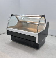 Vitrine Réfrigérée Commerciale à Refroidissement par Air avec Affichage Numérique Réglable pour Supermarché, Boulangerie, Poulet Rôti et Présentation de Viandes