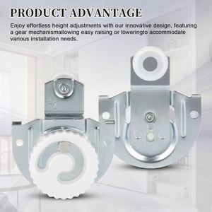 Ensemble de quincaillerie pour porte coulissante en alliage d'aluminium WEKIS, durable, pour cuisine, chambre, salon, insonorisé, avec mécanisme de fermeture douce - Product Image 3