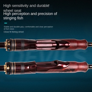 Canne à pêche Demon Hunter Rainbow Magic Carbon avec réglage rapide, grandes anneaux de guidage, poignée droite solide, pour la pêche en ruisseau - Product Image 4