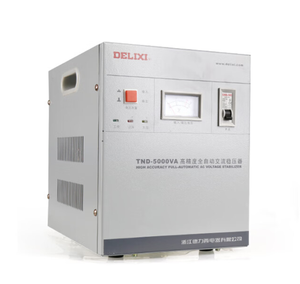 เครื่องควบคุมแรงดันไฟฟ้าอัตโนมัติแบบเฟสเดียว MT-TND-5KVA ขดลวดทองแดง  แรงดันไฟฟ้าขาเข้า 150~250V แรงดันไฟฟ้าขาออก 220V 4% สำหรับใช้ในบ้าน - Product Image 1