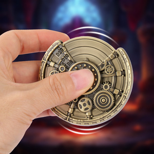 EDC <b>Metal</b> Fidget Reducing Stress Relief Toy Decompression Gyroscope for Children Rotating Top and <b>Roller</b> - Product Image 3