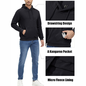 Sudaderas con Capucha Extra Grandes Personalizadas de Alta Calidad para Hombre, Estilo Urbano, de Algodón/Poliéster Pesado, para Otoño - Product Image 6