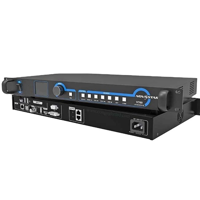 Professional 2-in-1 Screen Video Splicer LED Full-Color Controller V760 1.3MP Video Processor for LED Wall