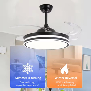 Hiện Đại 48-Inch Quạt Trần Thông Minh 6 Tốc Độ Gió Tiết Kiệm Năng Lượng Điều Khiển Từ Xa LED Quạt Làm Mát Phòng Khách LED Quạt Trần - Product Image 5