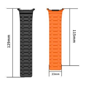 Factory Wholesale Luxury Silicone <b>Watch</b> Strap for for <b>Watch</b> Ultra Magnetic Clasp 240mm Band - Product Image 3