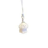 Pendentif Ours en PVC Floqué Personnalisé Écologique Durable Léger Accessoires DIY Dessin Animé Porte-clés Floqué Boîte de Remise de Diplôme