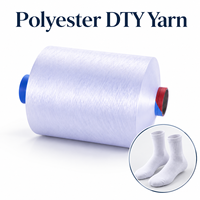 Polylion 100% Polyester DTY Yarn Customize Color Filament Yarn DTY Yarn for Knitting Sewing Weaving Socks