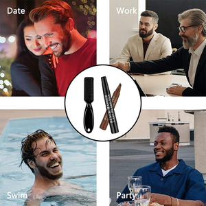 GUANJING 5m Kit penna di riempimento per <span class=keywords><strong>barba</strong></span> di riempimento per <span class=keywords><strong>barba</strong></span> a due colori a lunga durata impermeabile nero più venduto per <span class=keywords><strong>uomo</strong></span> - Product Image 4