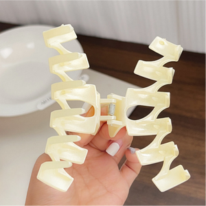 Nieuwe Glitter <span class=keywords><strong>Cream</strong></span> 11.3CM Grote Haarclip Mode Zoete Haarclip Ruime Variëteit aan Stijlen Ideaal voor Casual Dating Feest Elegant Dagelijks - Product Image 3