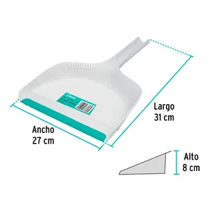 Juego de Recogedores de Polvo de Plástico Klintek de 12 Unidades con Palo de Escoba Mágico Largo, Cabezal de Escoba de PET y PP, Ideal para la Limpieza de Pisos del Hogar, Modelo REC - Product Image 4