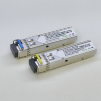 Émetteur-récepteur SFP Bidi 1.25G 20km Module SFP à fibre unique LC monomode avec Tx1310/Rx1550nm pour réseaux 4G et Wi-Fi