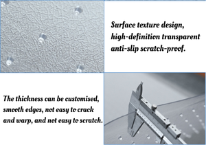 سجادة كرسي شفافة مقاومة للماء من البلاستيك PVC، واقي أرضية مضاد للانزلاق، سجادة مكتبية صديقة للبيئة شفافة - Product Image 6