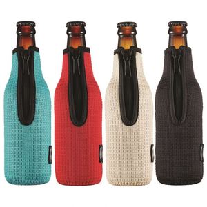 Custom Neoprene Cooler Bags for Beer <b>Bottles</b> Zipper Waterproof Thick Non-slip Insulator Sleeves - Product Image 4