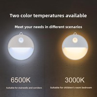Veilleuse à détection humaine, alimentée par batterie, fixation magnétique, LED à commande intelligente, éclairage moderne et minimaliste