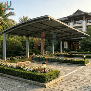Abri de voiture en aluminium multi-spécifications anti-rouille avec toit Great Wall, protection solaire anti-UV pour cour, portail, <span class=keywords><strong>terrasse</strong></span>, simple - Product Image 6