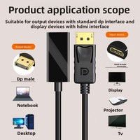 Cable Adaptador DP a HD 4K 30Hz 1080p Mini DP a HDTV para Computadora Portátil, Monitor, Proyector, TV, Convertidor DP a HDTV