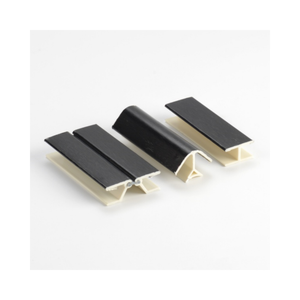 Connecteur de <span class=keywords><strong>plinthe</strong></span> en PVC avec surface en aluminium, clip de moulage durable pour panneaux de sol et de mur, facile à installer - Product Image 2