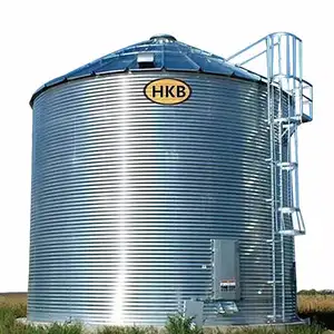 200 tons 1000tons 5000 Tons Steel Silos Grain Storage Wheat Corn Bins 1000 tons Rice Paddy Silo Price for Feed Production Line
