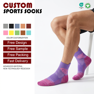 Men's Women's Youth Sports <strong>Socks</strong> Summer Terry Anti-Bacterial Moisture Wicking Ankle <strong>Socks</strong> for Basketball Outdoor Marathon - Product Image 3