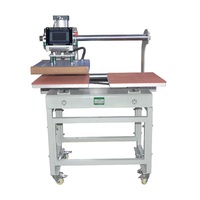 Prensa térmica neumática automática de doble cama para sublimación de camisetas deportivas, 10x10/20x30/38x38/40x60, para etiquetas de transferencia de calor