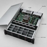 Serveur en rack R760 2U, double socket, 48 cœurs, 96 threads, DDR5 ECC, PCIe Gen5, virtualisation, base de données, VDI, CE, FCC, RoHS, garantie 3 ans